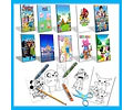 Kit Imprimible Libritos Libros Colorear Pintar Mega Pack
