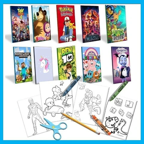 Kit Imprimible Libritos Libros Colorear Pintar Mega Pack