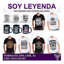 Pack 200 Vectores Vinilos Tipo Leyendas Nacimiento