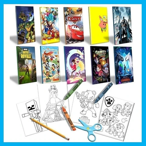 Kit Imprimible Libritos Libros Colorear Pintar Mega Pack