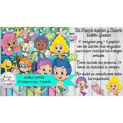 Papeles Fondos Y Cliparts Imagenes Png Bubble Guppies