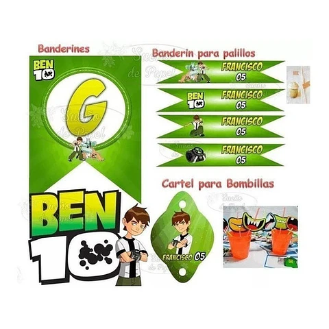 Kit Imprimible Ben 10 Editable