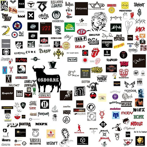 250 Vectores Logos Bandas Rock