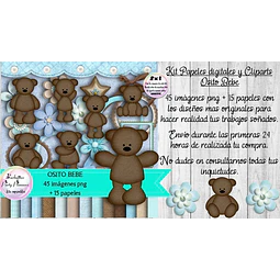 Papeles Fondos Y Cliparts Imagenes Png Osito Oso Bebe