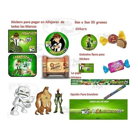 Kit Imprimible Ben 10 Editable