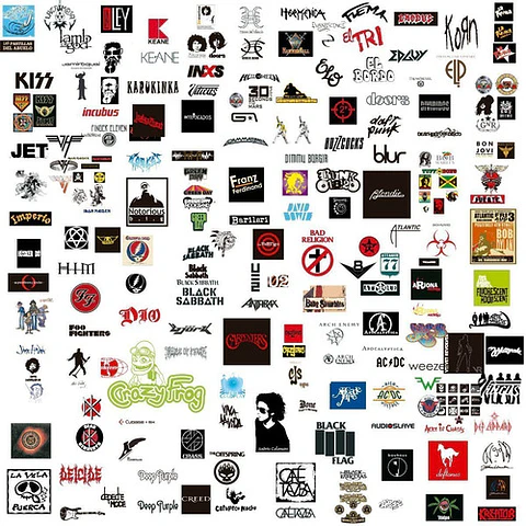 250 Vectores Logos Bandas Rock