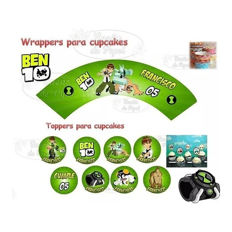 Kit Imprimible Ben 10 Editable