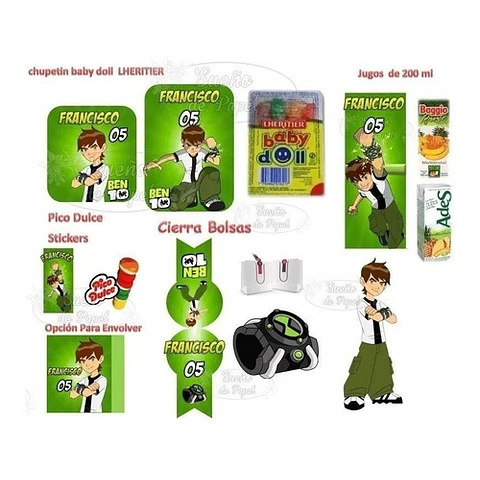 Kit Imprimible Ben 10 Editable