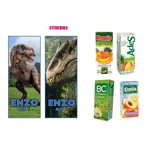 Kit Imprimible Candy Bar Jurassic World El Mas Completo