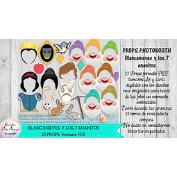  Blancanieves Y Los 7 Enanitos - 23 Props Photobooth Pdf