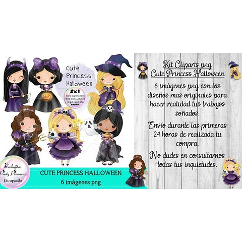 Cliparts Imagenes Png Cute Princess Princesa Halloween
