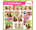 Kit Imprimible Masha Y El Oso Editable Deco Y Candy