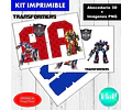 Kit Imprimible Letras 3d Editables Transformers +  