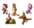 Kit Imprimible Letras 3d Editables Masha Y El Oso