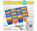 Caja Grande Milk Box Imprimible Pop It