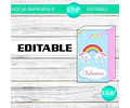 Bolsa Golosinera Imprimible Editable Arcoíris Lluvia De Amor