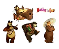Kit Imprimible Letras 3d Editables Masha Y El Oso
