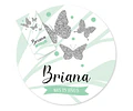 Kit Imprimible Mariposa Mariposas Verde Agua Candy Bar