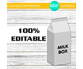 Caja Grande Milk Box Imprimible Pop It