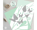Kit Imprimible Mariposa Mariposas Verde Agua Candy Bar