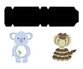 Kit Imprimible Animales De La Selva Letras 3d Editable +  