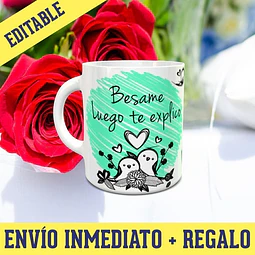 Diseños Plantillas Tazas San Valentin Amor Sublimación M3 