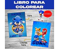 Para Colorear Editable Imprimible Sonic