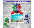 Kit Cumpleaños Pj Masks Personalizable Imprimible
