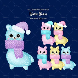 Cliparts Imagenes Png Llamas En Invierno Is46