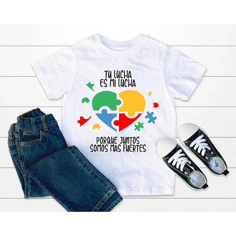 Diseños Autismo Sublimar Remeras Adultos Niños Plantillas #1