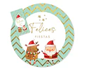 Kit Imprimible Navidad Verde Dorado - Candy Bar Tukit
