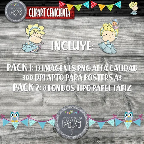 Pack Imágenes Hd Clipart Cuento Cenicienta Caperuza