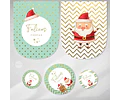 Kit Imprimible Navidad Verde Dorado - Candy Bar Tukit
