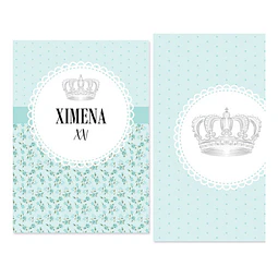 Kit Imprimible Coronita Flores Tiffany Candy Bar Tukit