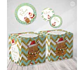 Kit Imprimible Navidad Verde Dorado - Candy Bar Tukit