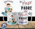 Pack #2 Plantillas Sublimación Tazas - Día Del Padre / Corel