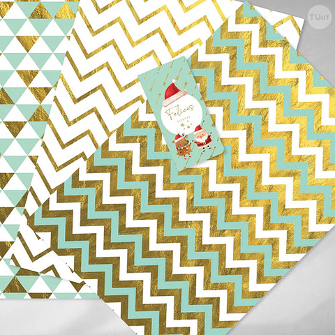Kit Imprimible Navidad Verde Dorado - Candy Bar Tukit