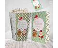 Kit Imprimible Navidad Verde Dorado - Candy Bar Tukit