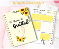 Diario De Gratitud Y Abundancia Imprimibles Editables + Pdf