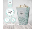 Kit Imprimible Coronita Flores Tiffany Candy Bar Tukit