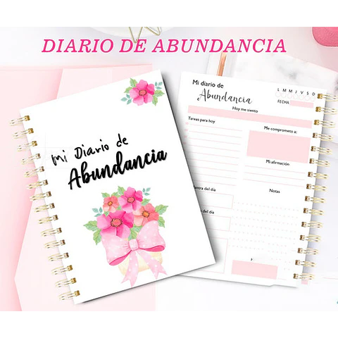 Diario De Gratitud Y Abundancia Imprimibles Editables + Pdf
