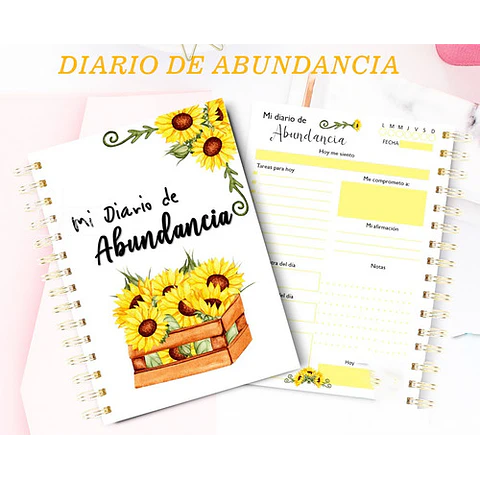 Diario De Gratitud Y Abundancia Imprimibles Editables + Pdf