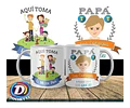 Pack #2 Plantillas Sublimación Tazas - Día Del Padre / Corel