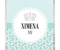 Kit Imprimible Coronita Flores Tiffany Candy Bar Tukit