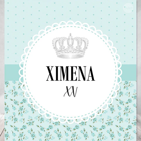Kit Imprimible Coronita Flores Tiffany Candy Bar Tukit