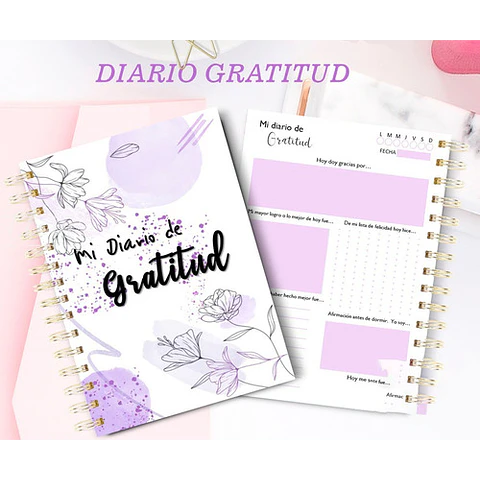 Diario De Gratitud Y Abundancia Imprimibles Editables + Pdf