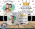 Pack #2 Plantillas Sublimación Tazas - Día Del Padre / Corel