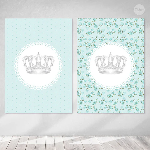 Kit Imprimible Coronita Flores Tiffany Candy Bar Tukit