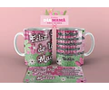 Diseños Plantillas Para Tazas Día De La Madre Sublimación M6