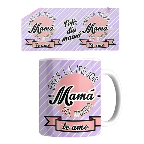 Diseños Plantillas Para Tazas Día De La Madre Sublimación M9